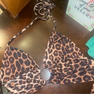 Cheetah print crop top